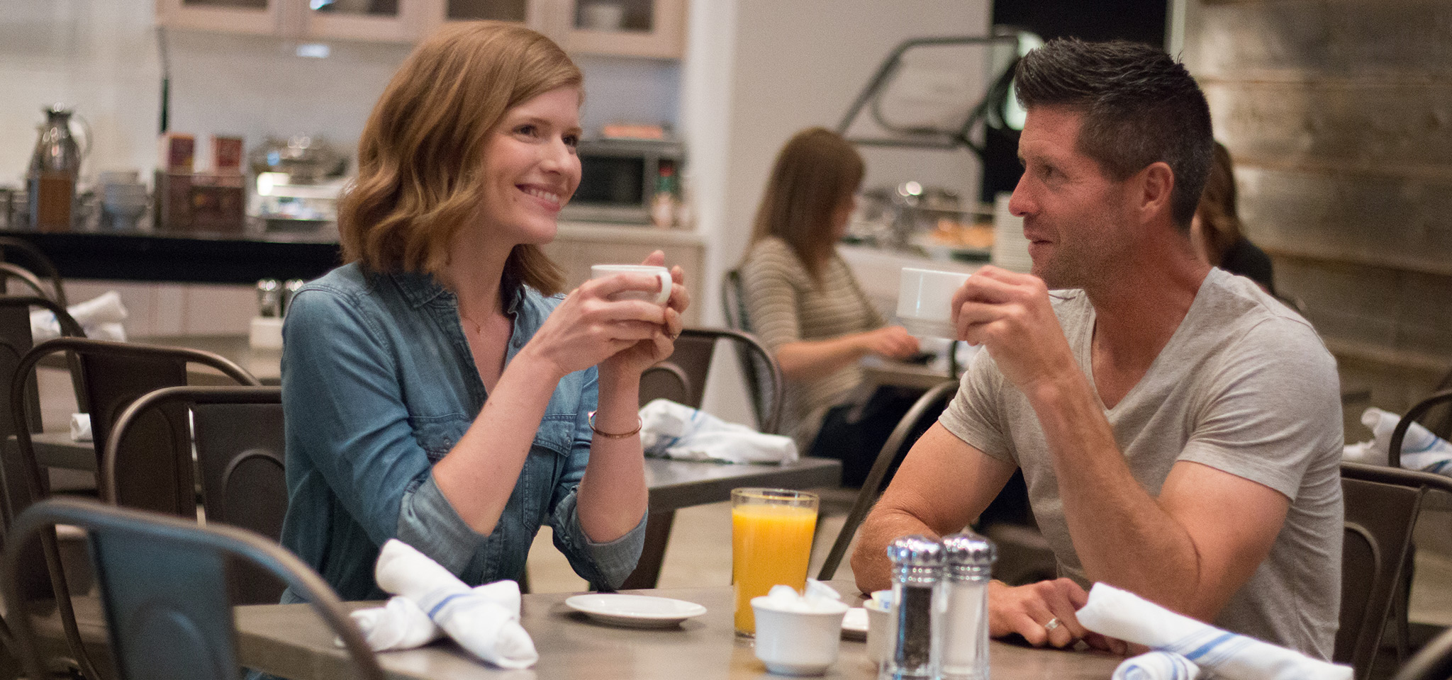 Eating Breakfast In The Culinary Event Space at Hotel Renovo